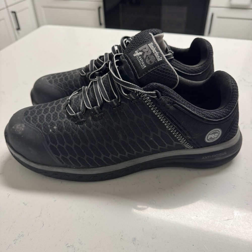 TIMBERLAND‎ PRO Black Alloy Toe Cap Removable Athletic Shoe Men's Size 11 W - Picture 6 of 9
